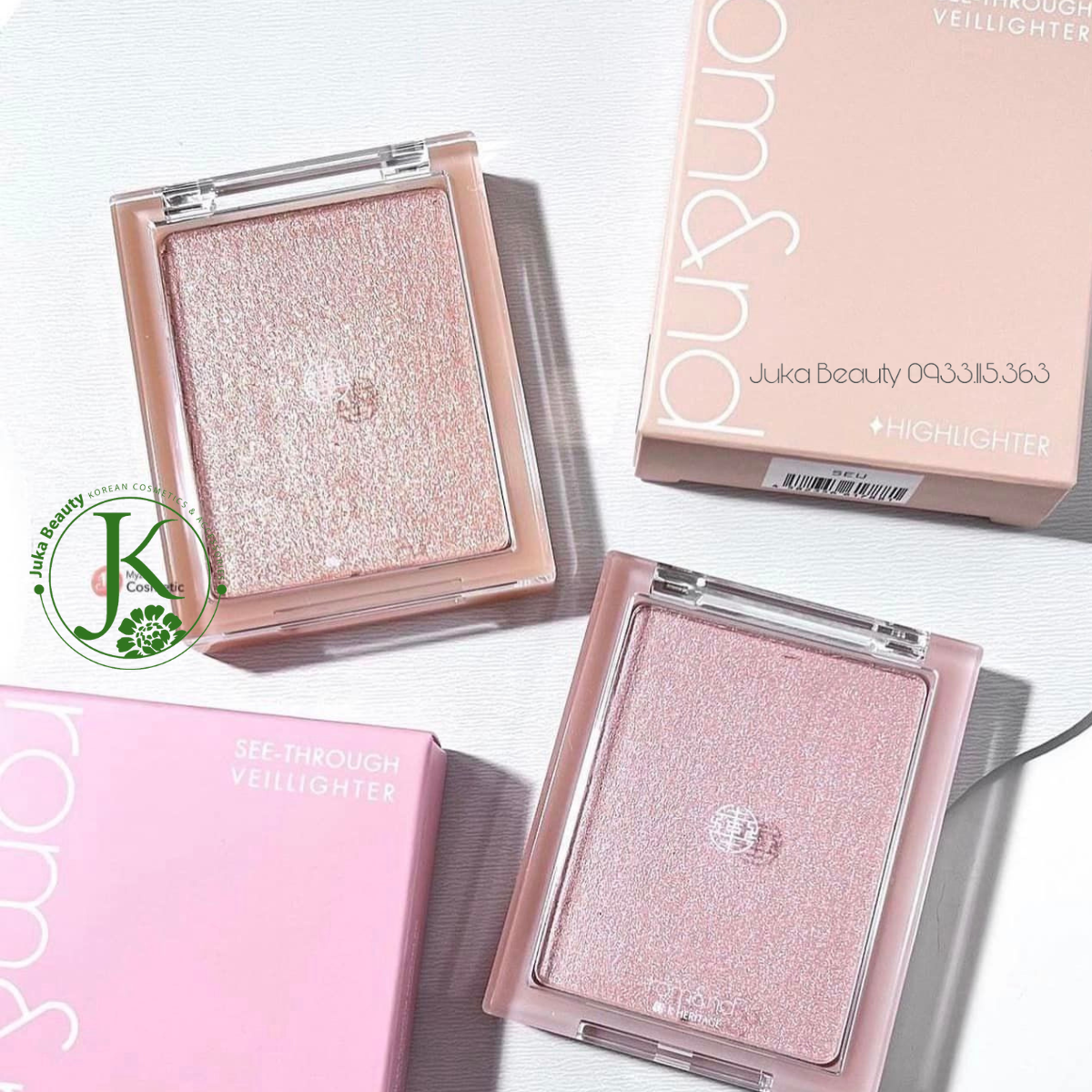  Phấn Bắt Sáng Ánh Nhũ Lấp Lánh Romand See-Through Veillighter 5.5g 