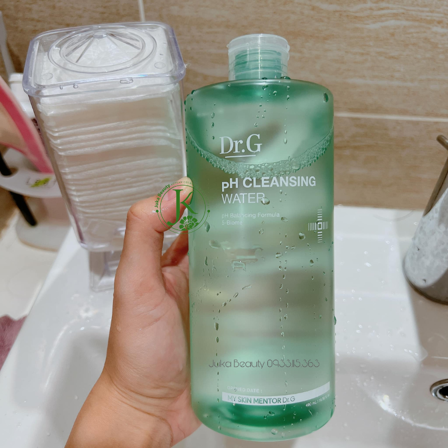  Nước Tẩy Trang Dịu Nhẹ, Làm Sạch Sâu Cho Da Nhạy Cảm Dr.G pH Cleansing Water 490ml 