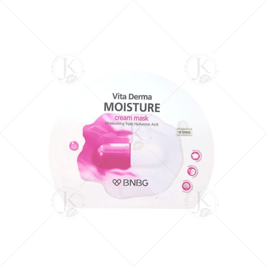  Mặt Nạ Kem Dưỡng Da ẩm Mịn BNBG Vita Derma Moisture Cream Mask 30ml (Hồng) 
