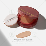  (Kèm lõi) Phấn nước Che Phủ Hoàn Hảo April Skin Hero Cushion 12g 