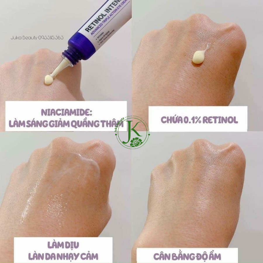  Kem Dưỡng Mắt Some By Mi 0.1% Retinol Intense Advanced Triple Action Eye Cream 30ml 