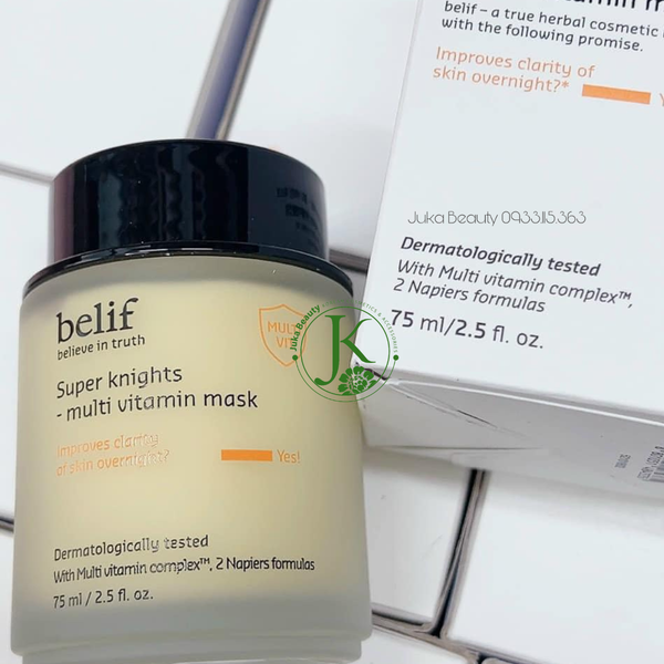  Mặt Nạ Ngủ Dưỡng Sáng Da, Chống Lão Hóa Belif Super Knights MULTI VITAMIN Mask 75ml 