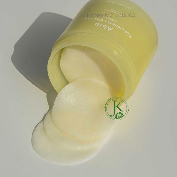  Miếng Bông Dưỡng Sáng Da Abib Yuja Probiotics Blemish Pad 140ml (60 Miếng) 