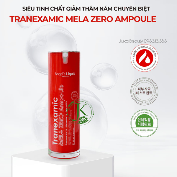 Tinh Chất Hỗ Trợ Giảm Thâm Nám Angel's Liquid Tranexamic Mela Zero Ampoule 30ml 