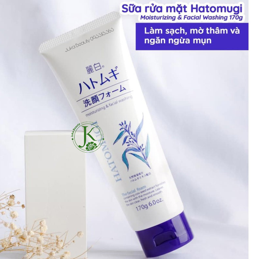  [NEW] Sữa Rửa Mặt Làm Sáng Da Chiết Xuất Ý Dĩ Hatomugi Cleansing & Facial Washing 