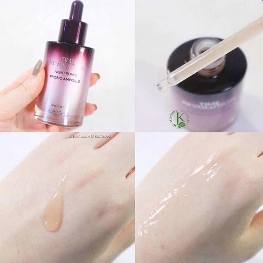  (Mẫu mới) Tinh chất chống lão hóa Missha Time Revolution Night Repair Ampoule 5X 50ml 