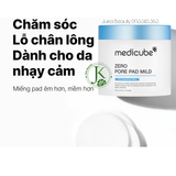  Toner Pad Sạch Lỗ Chân Lông, Dành Cho Da Nhạy Cảm Medicube Zero Pore Pad Mild (70 Miếng) 