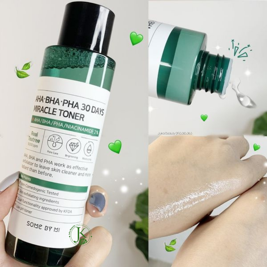  Nước Hoa Hồng Giảm Mụn 30 Ngày Some By Mi AHA BHA PHA 30 Days Miracle Toner 150ml 