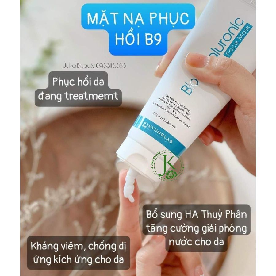  (NEW) Mặt Nạ Cấp ẩm, Phục Hồi Da Kyung Lab Bio Hyaluronic Face Mask 100ml 