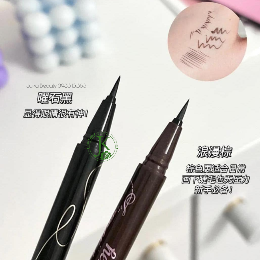  Bút Kẻ Mắt Nước Nét Mảnh, Lâu Trôi Kiss Me Heroine Make Smooth Liquid Eyeliner 0.4ml 