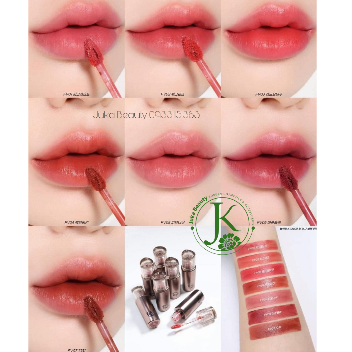  (PHIÊN BẢN MỚI) Son Kem Lì Black Rouge Icy To Fog Velvet Tint 39.6g 