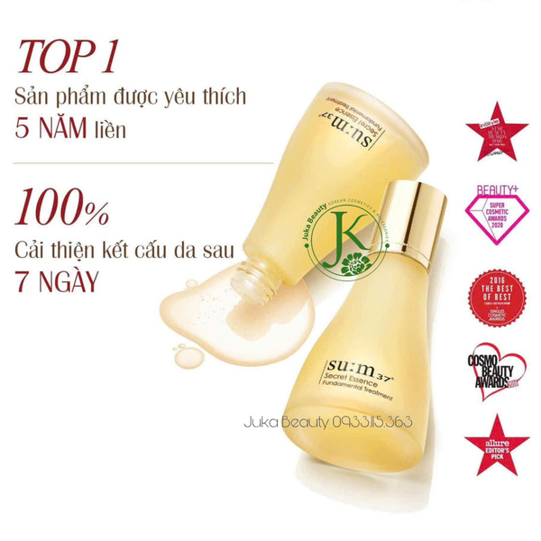  Nước Thần Dưỡng ẩm, Căng Bóng Da Su:m37 Secret Essence Fundamental Treatment 30ml 