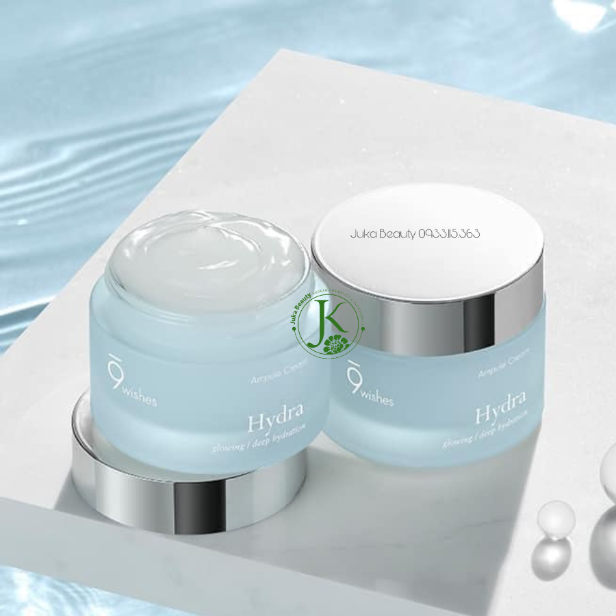  (NEW) Kem Dưỡng Cấp Nước dạng Gel 9Wishes Hydra Ampule Cream 50ml 