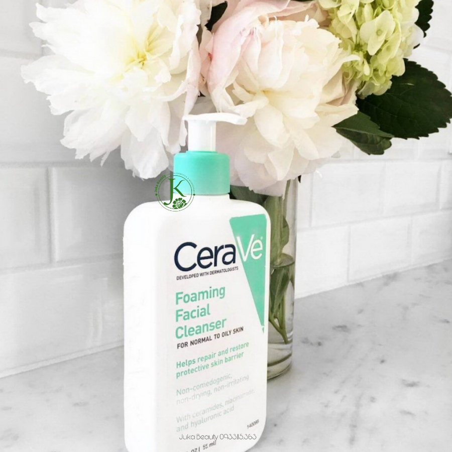  Sữa Rửa Mặt Cho Da Thường Và Da Dầu CeraVe Foaming Cleanser For Oily Skin 