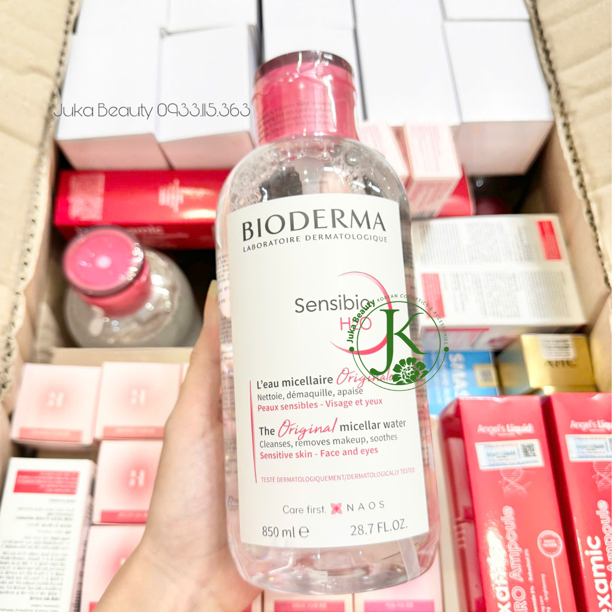  Nước Tẩy Trang Sạch Sâu, Dịu Nhẹ Bioderma Sébium H2O 500ml/ 850ml 