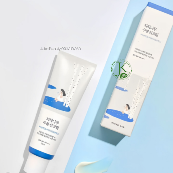  (XANH DƯƠNG) Kem Chống Nắng Dưỡng ẩm Round Lab Birch Juice Moisturizing Sunscreen SPF 50+ PA++++ 50ml 