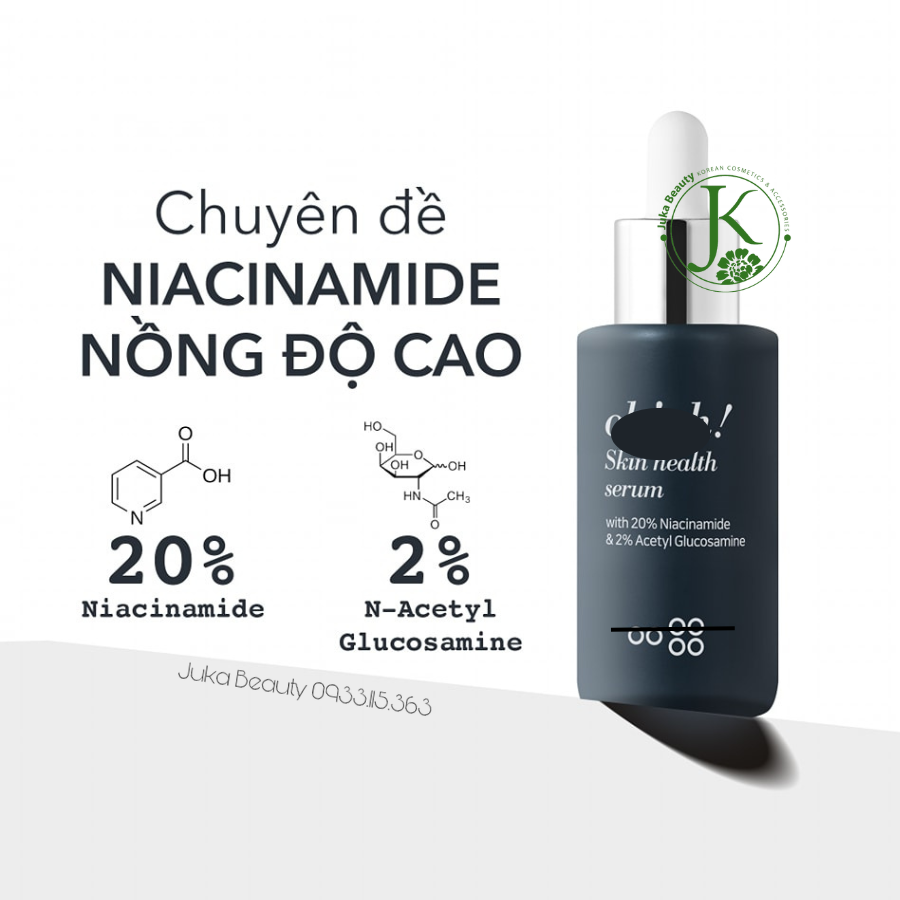  Tinh Chất Dưỡng Sáng Mờ Thâm Oh! Oh! Skin Health Serum  20% Niacinamide & 2% Acetyl Glucosamine 
