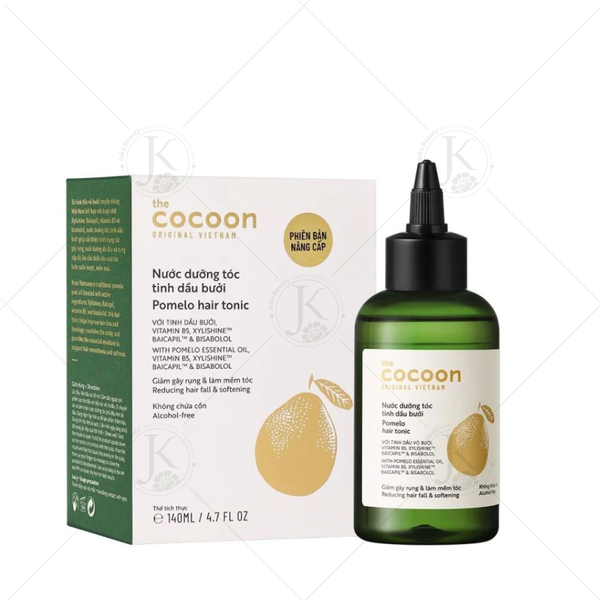  (Mẫu mới) Xịt Dưỡng Kích Thích Mọc Tóc Tinh Dầu Bưởi Cocoon Pomelo Hair Tonic 140ml 