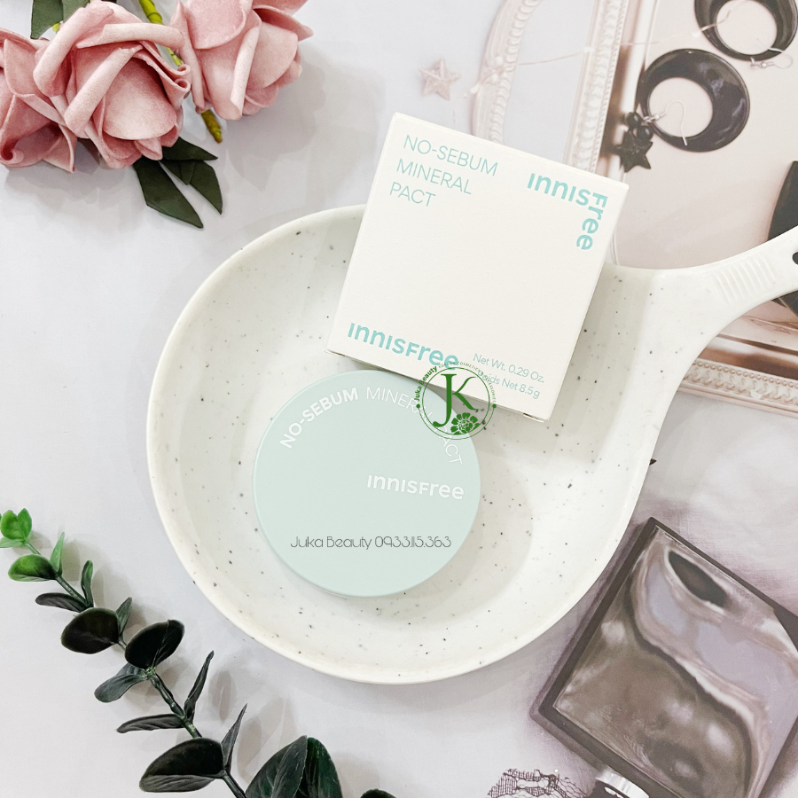  (Mẫu 2023) Phấn Phủ Nén Kiềm Dầu Innisfree No Sebum Mineral Pact 8.5g 