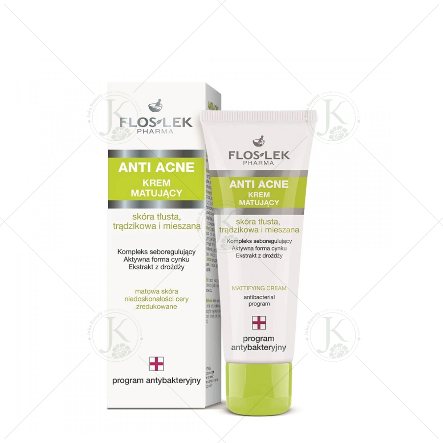  Kem Dưỡng ẩm, Kiểm Soát Dầu Nhờn Floslek Pharma Anti Acne Mattifying Cream 50ml 