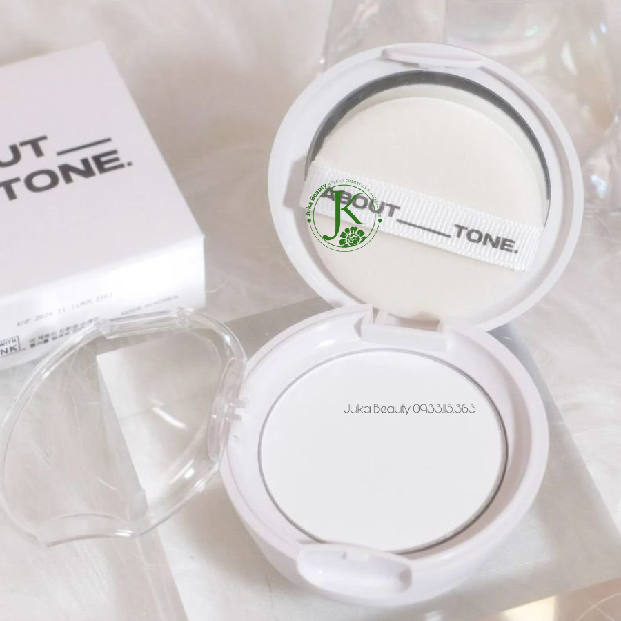  Phấn Phủ Nén Kiềm Dầu About Tone Air Fit Powder Pact 8g (Xanh) 