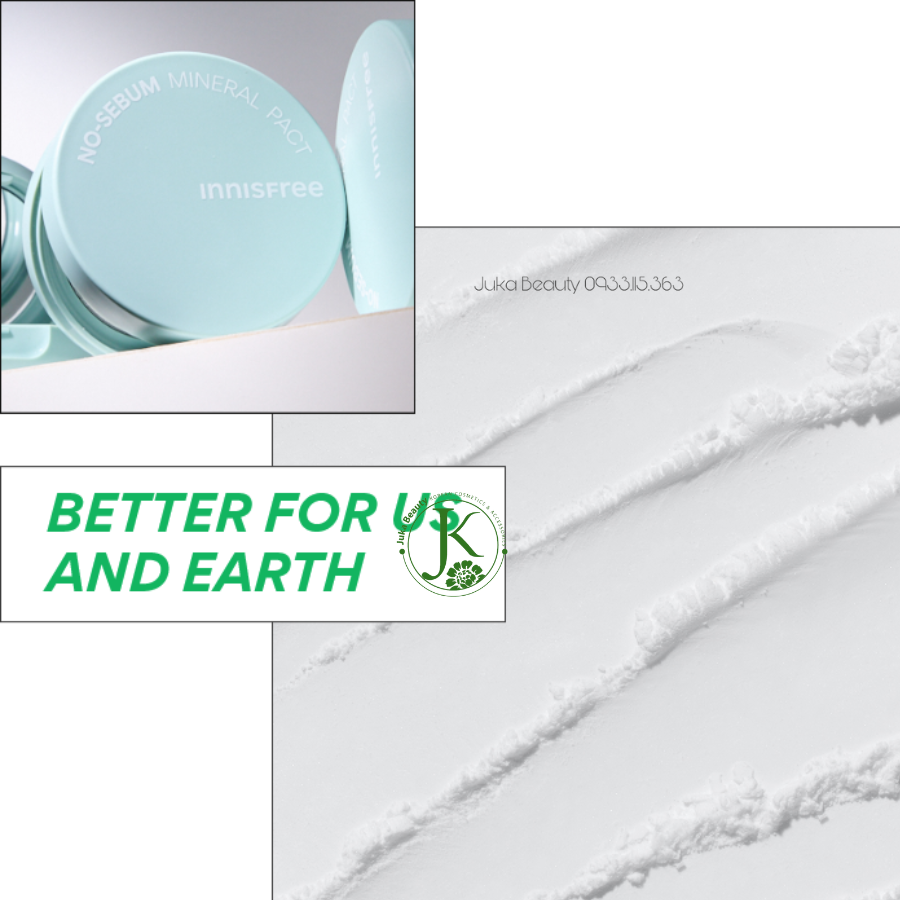  (Mẫu 2023) Phấn Phủ Nén Kiềm Dầu Innisfree No Sebum Mineral Pact 8.5g 