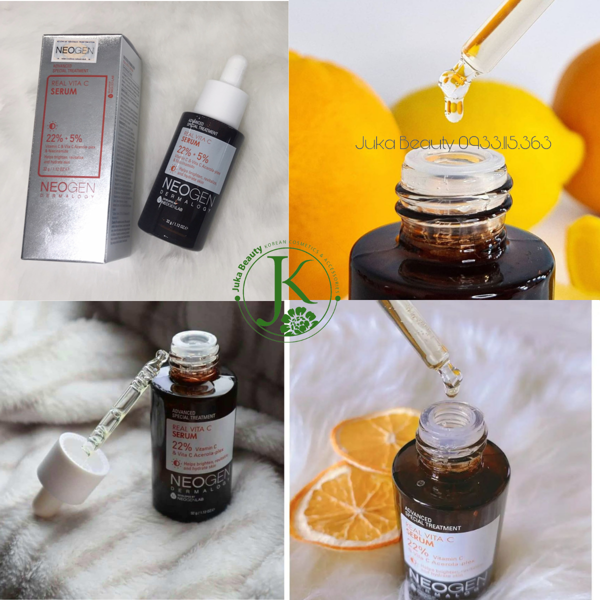  Siêu Tinh Chất Dưỡng Trắng, Mờ Thâm Neogen Dermalogy Real Vitamin C Serum 32g 
