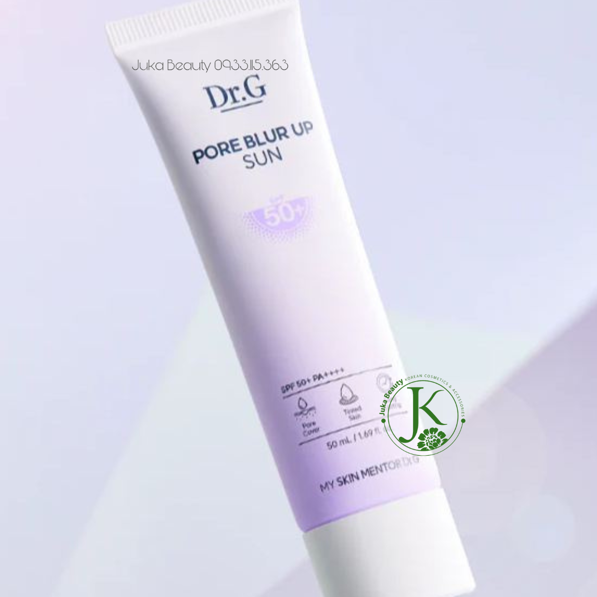  (TÍM) Kem Chống Nắng Nâng Tone Da, Che Phủ Tốt DR.G Pore Blur Up Sun SPF50+ PA++++ 50ml 