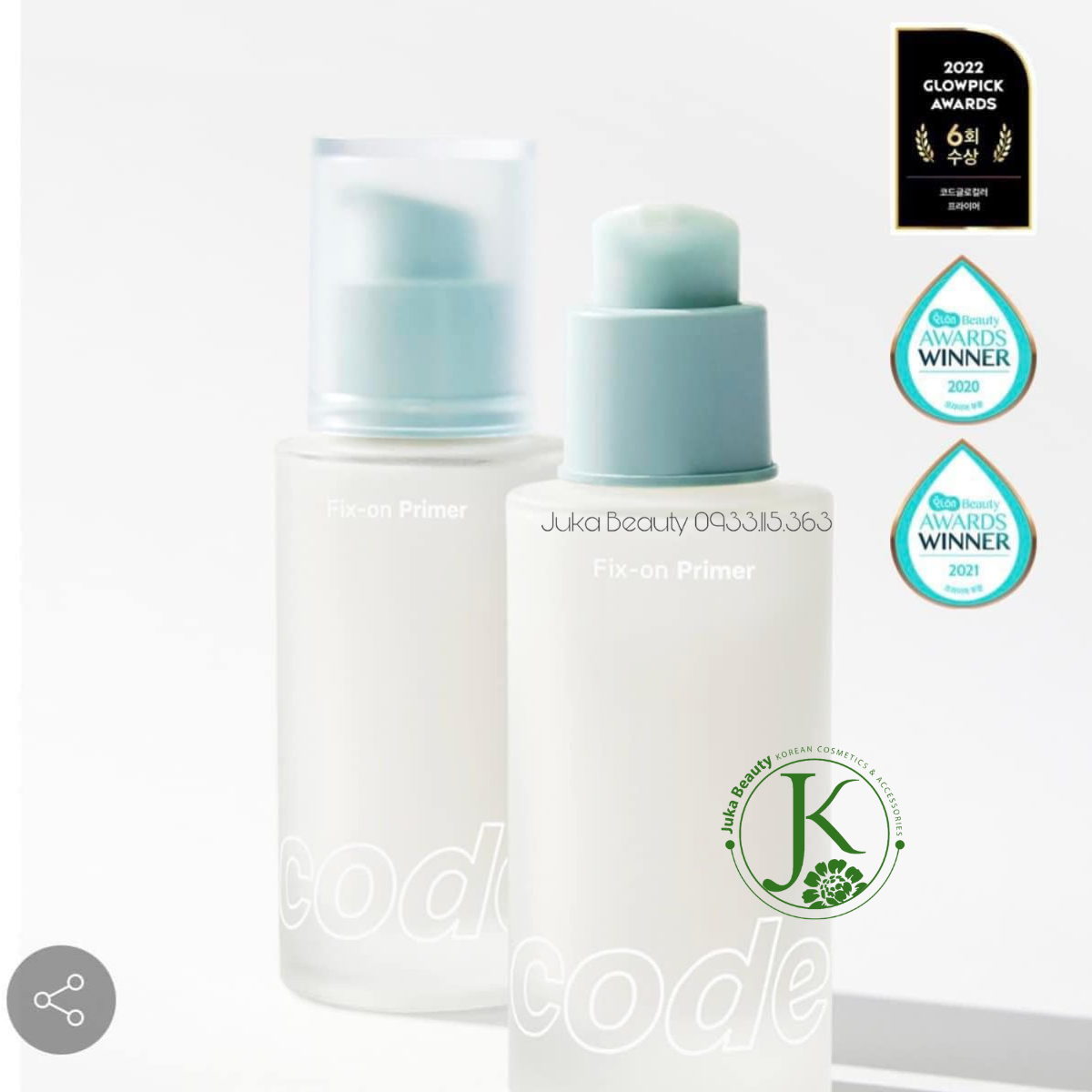  Kem Lót Trang Điểm Kiềm Dầu Code Glokolor Fix On Primer 30ml 