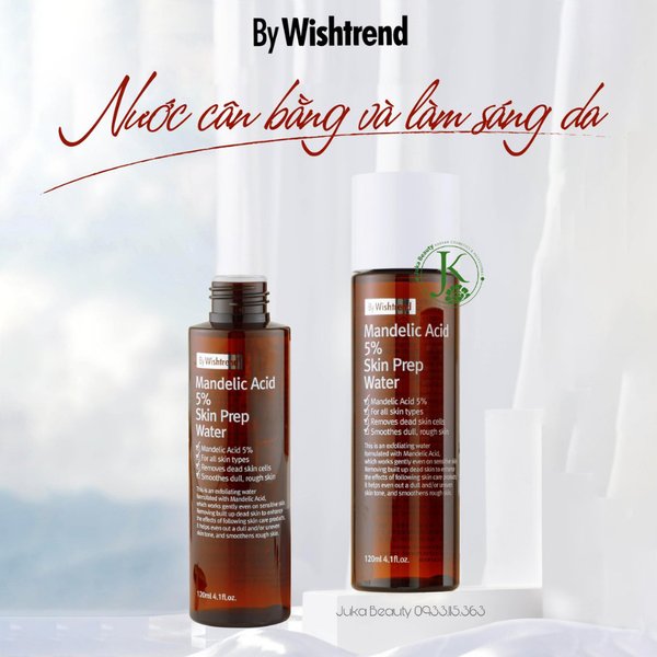  Dung Dịch Tẩy Tế Bào Chết Hóa Học Cho Da Mụn By Wishtrend Mandelic Acid 5% Skin Prep Water 120ml 