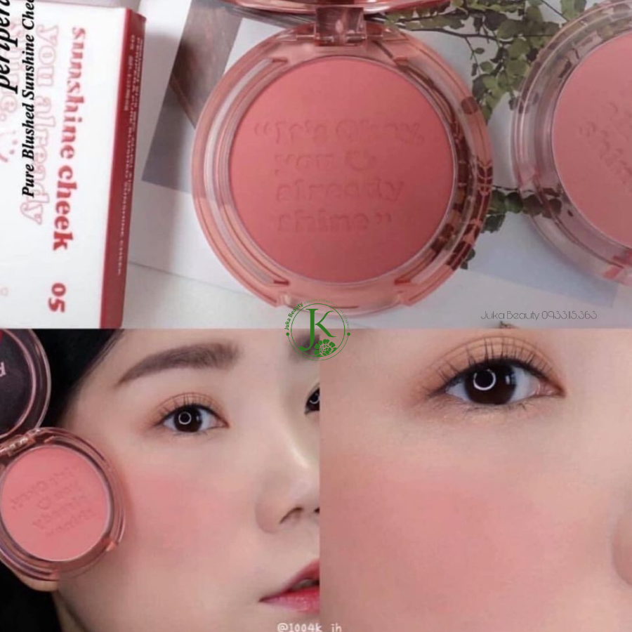  (NEW) Phấn Má Hồng Peripera Pure Blushed Sunshine Cheek 