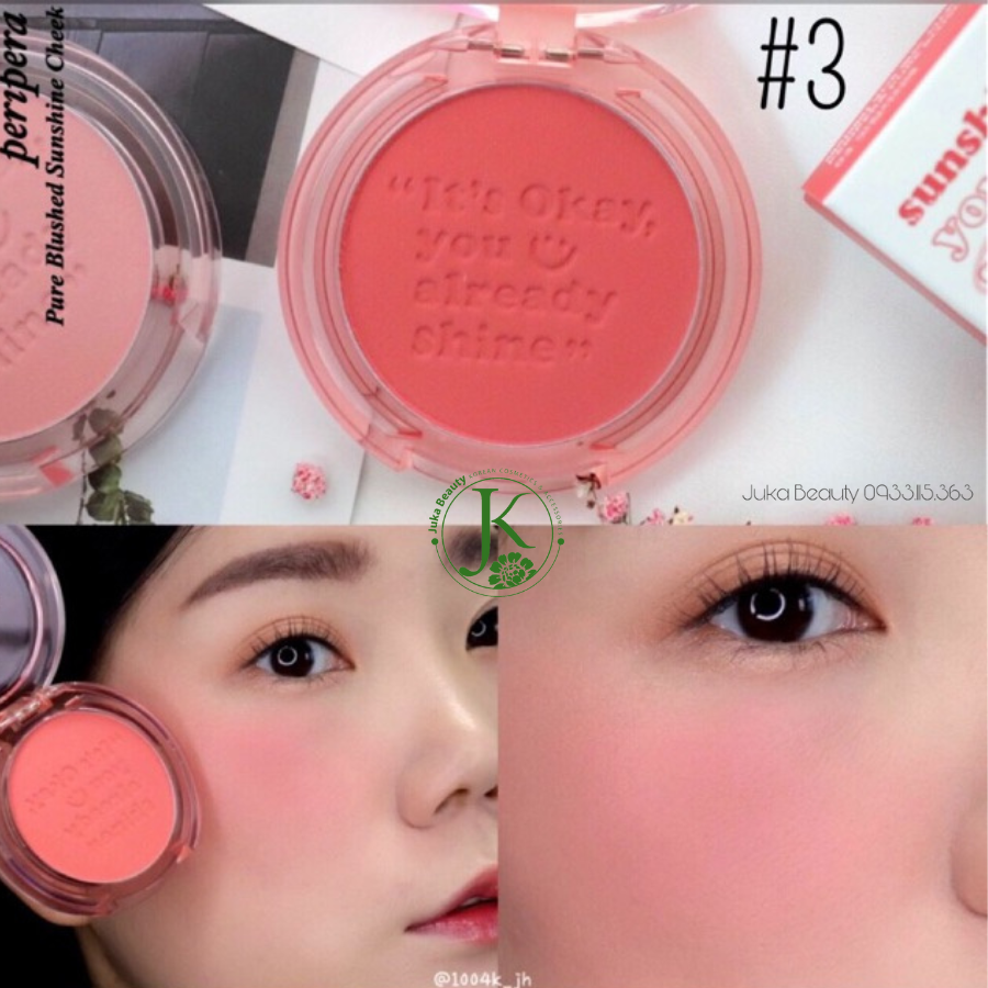  (NEW) Phấn Má Hồng Peripera Pure Blushed Sunshine Cheek 