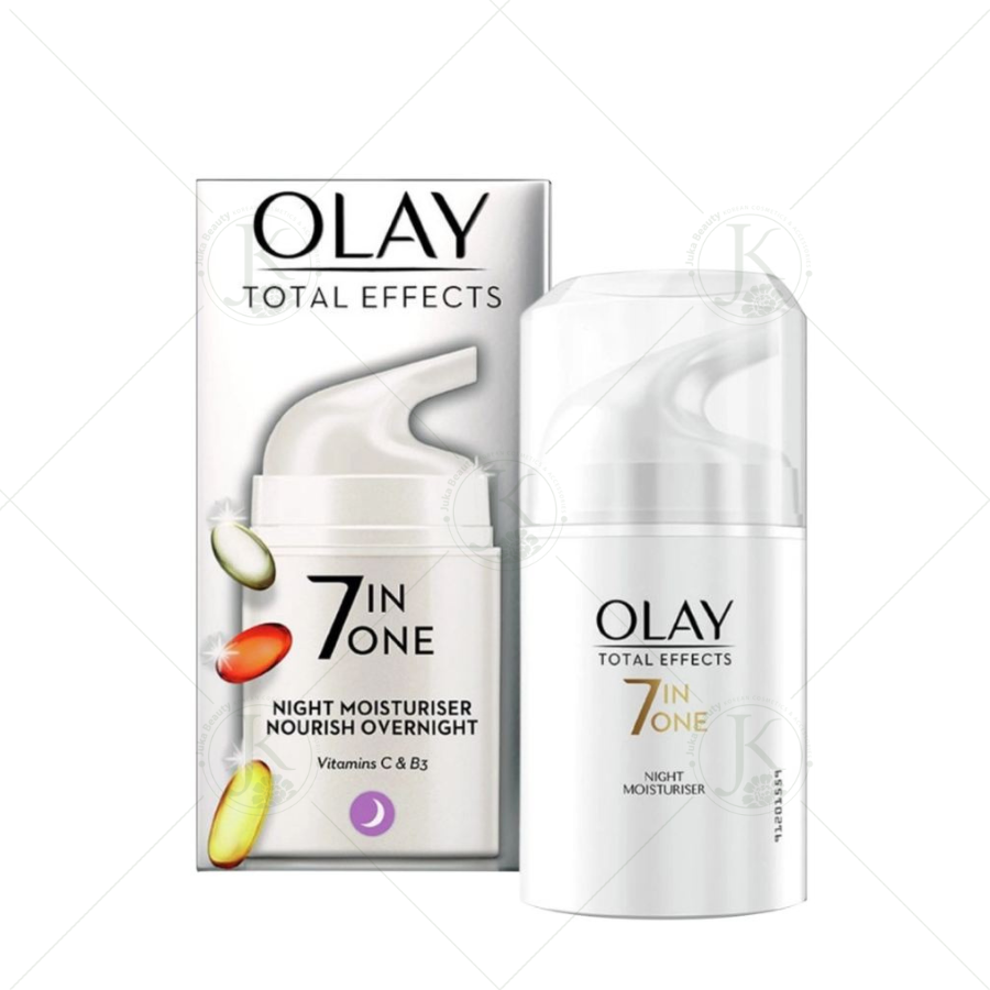  [HÀNG UK] Kem Dưỡng Da Ban Đêm Olay Total Effects 7in1 Night Moisturiser Nourish Overnight 50ml 