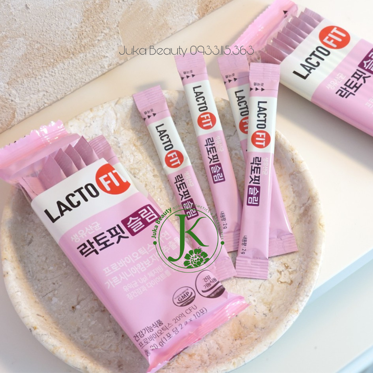  (Hồng) Men Vi Sinh Lợi Khuẩn, Hỗ Trợ Giảm Cân Lacto Fit Slim 2gx60 gói 