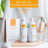  (MỚI) Bộ Gội Xả Mềm Mượt Tóc Olexrs Hair Salon Luxury Argan Oil Organic Biotin 