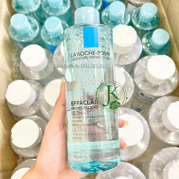  Nước Tẩy Trang Kiểm Soát Nhờn La Roche-Posay Micellar Water - Peaux Grasses Oily Skin 400ml (Xanh ngọc) 
