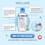  Nước Tẩy Trang Sạch Da, Dịu Nhẹ Wellage Real Hyaluronic Cleansing Water 400ml 