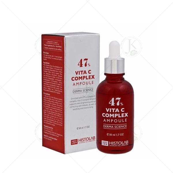  Tinh Chất Dưỡng Trắng Da Histolab 47% Vita C Complex Ampoule Derma Science 50ml 