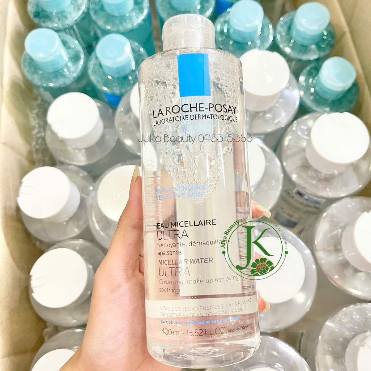  Nước Tẩy Trang Cho Da Nhạy Cảm La Roche-Posay Micellar Water - Peaux Sensibles 400ml (Trắng) 