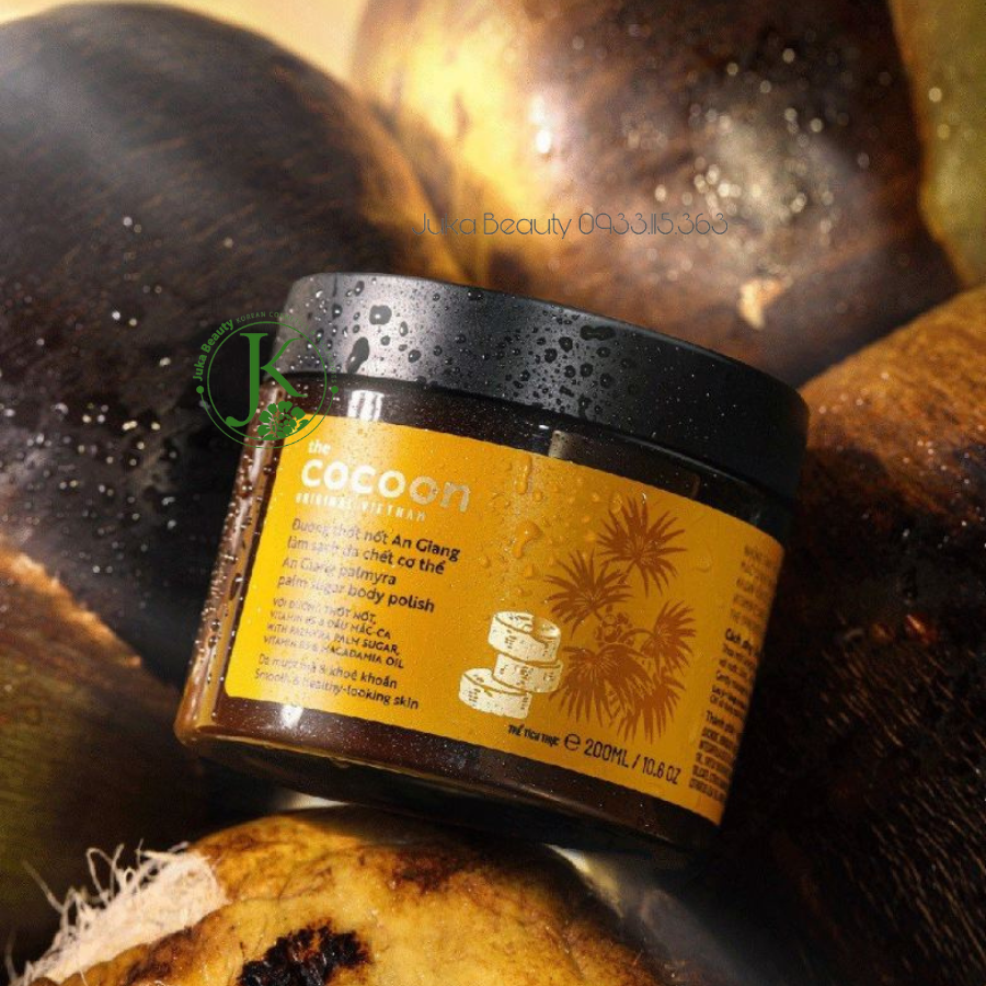  Tẩy Da Chết Toàn Thân Đường Thốt Nốt An Giang Cocoon Palmyra Palm Sugar Body Polish 200ml 