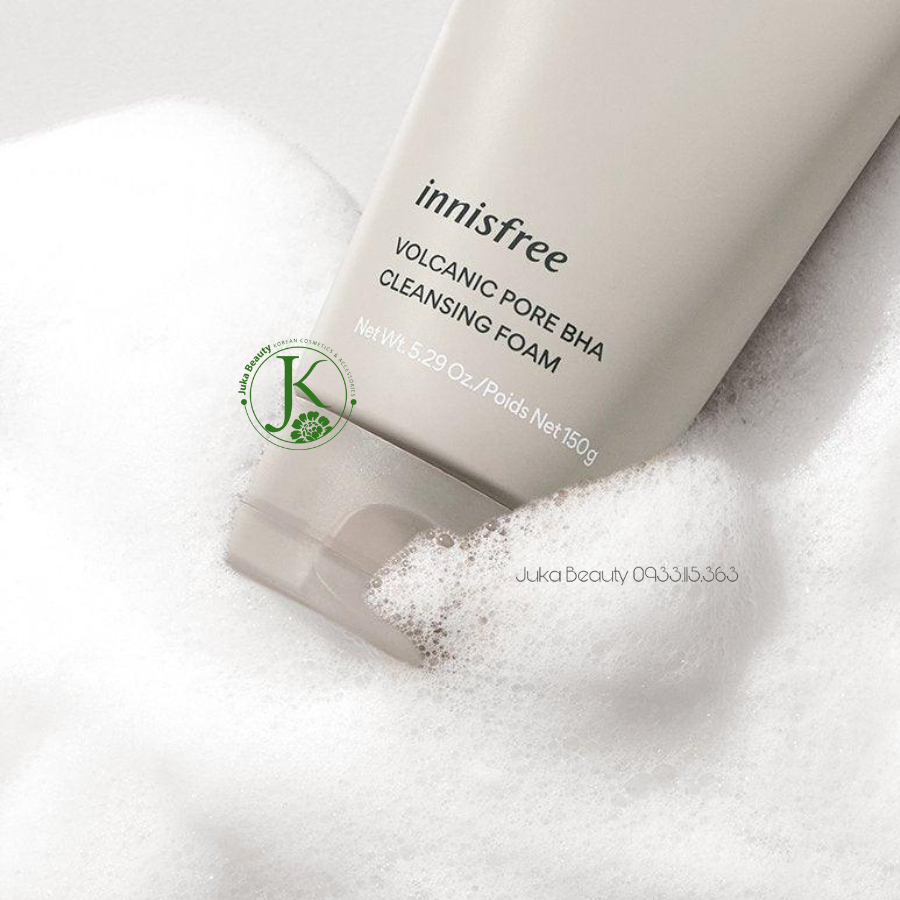  (Mẫu mới) Sữa Rửa Mặt Sạch Mụn Đầu Đen Innisfree Volcanic Pore BHA Cleansing Foam 150ml 