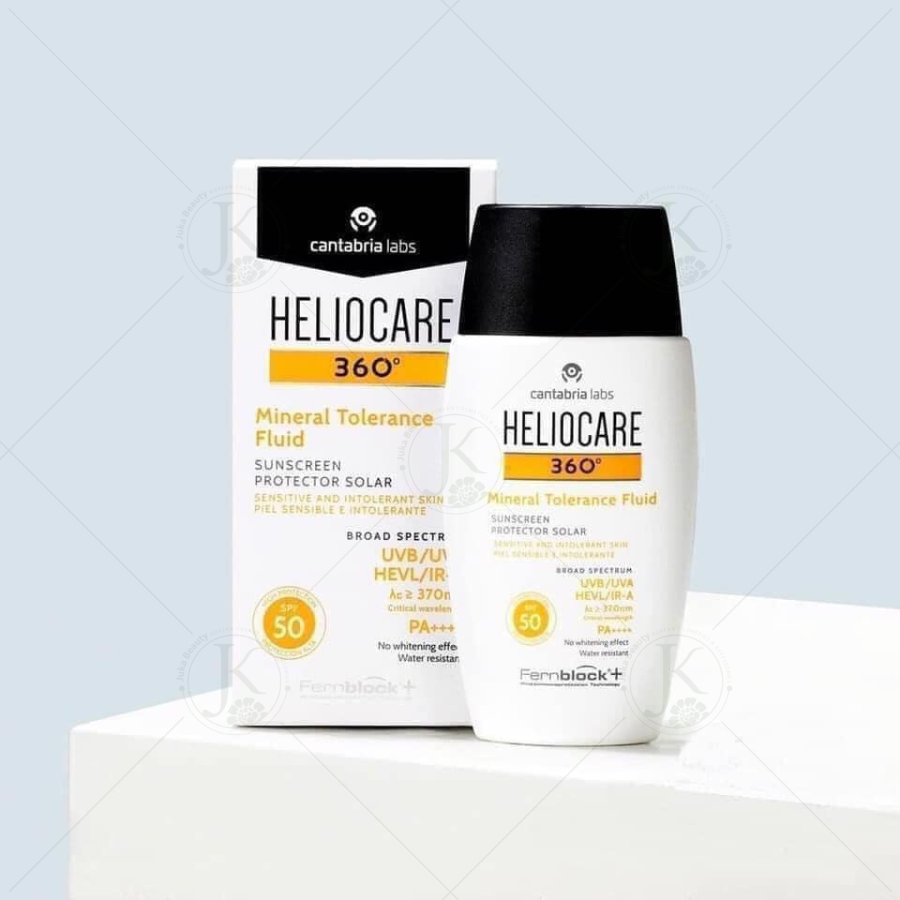  Kem Chống Nắng Dành cho Da Nhạy Cảm Heliocare 360 Mineral Tolerance Fluid SPF 50 PA++++ 50ml 