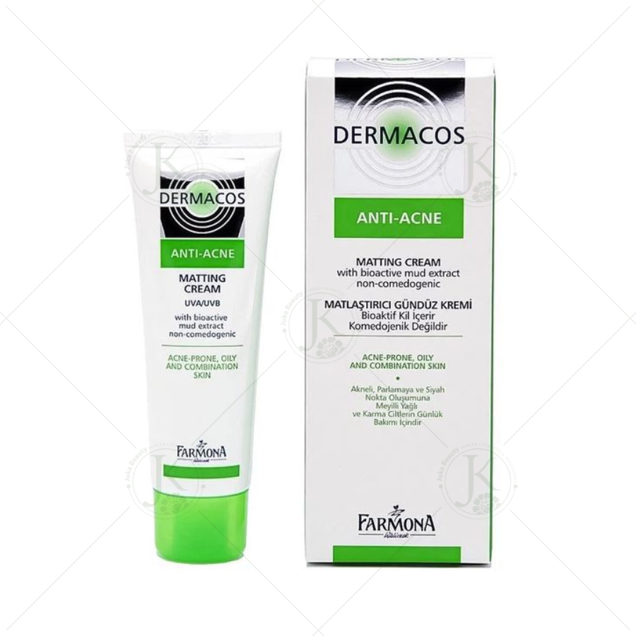 Kem Dưỡng Kiềm Dầu Giảm Mụn Dermacos Anti-Acne Matting Cream 50ml