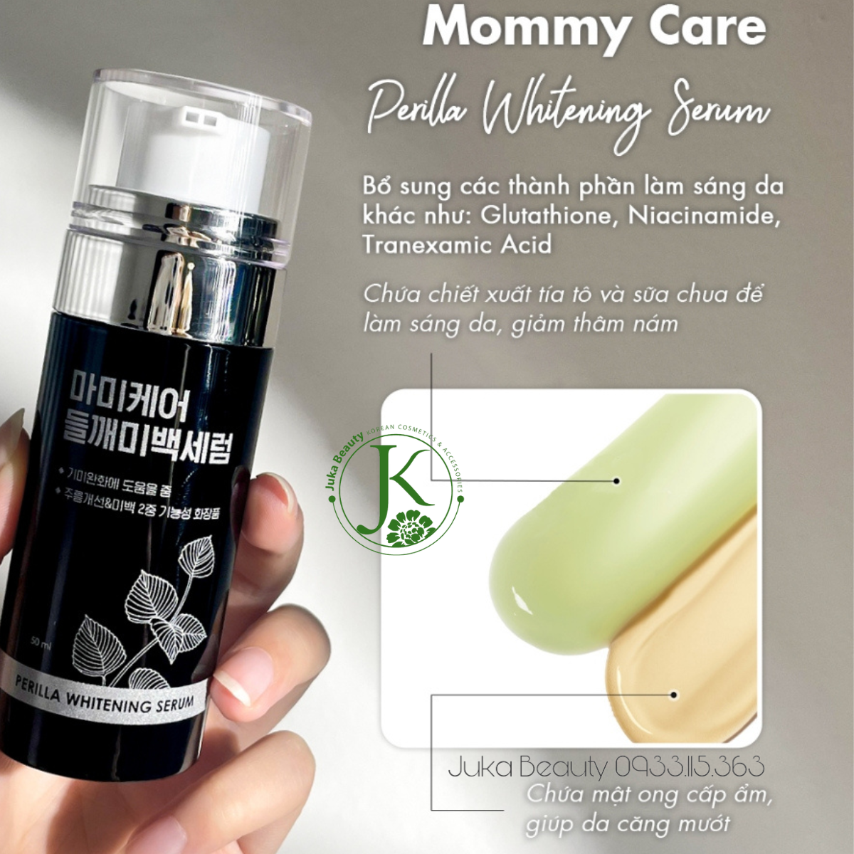  Tinh Chất Giảm Nám, Trắng Da Mommy Care Perilla Whitening Serum 50ml 