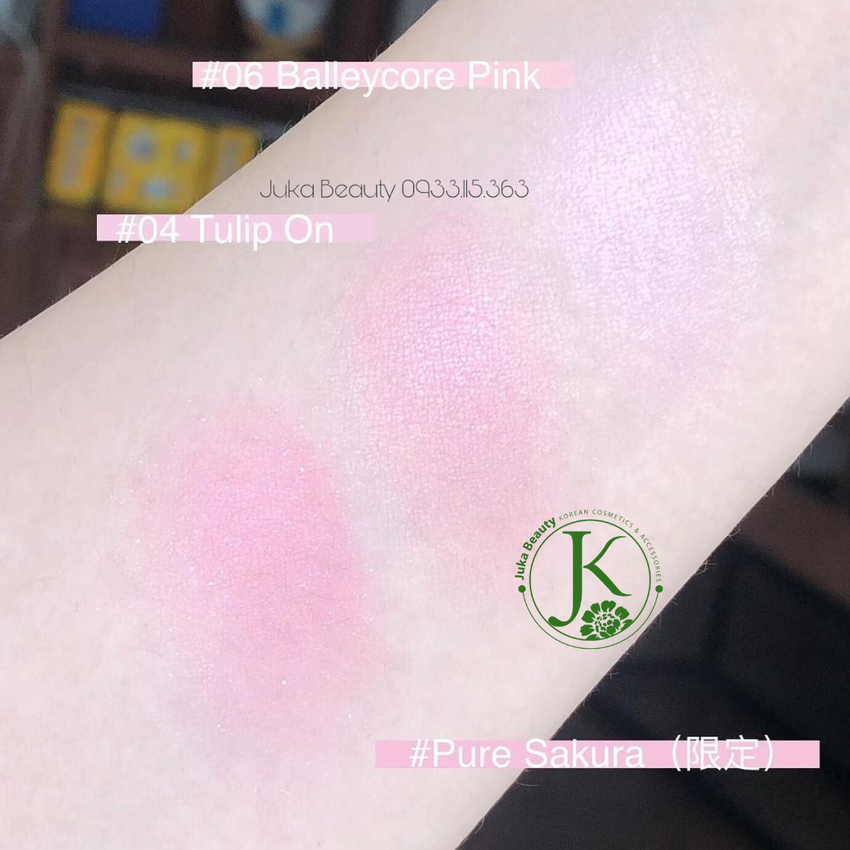  Phấn Má Hồng Glint By Vdivov Baked Blush 2.4g 