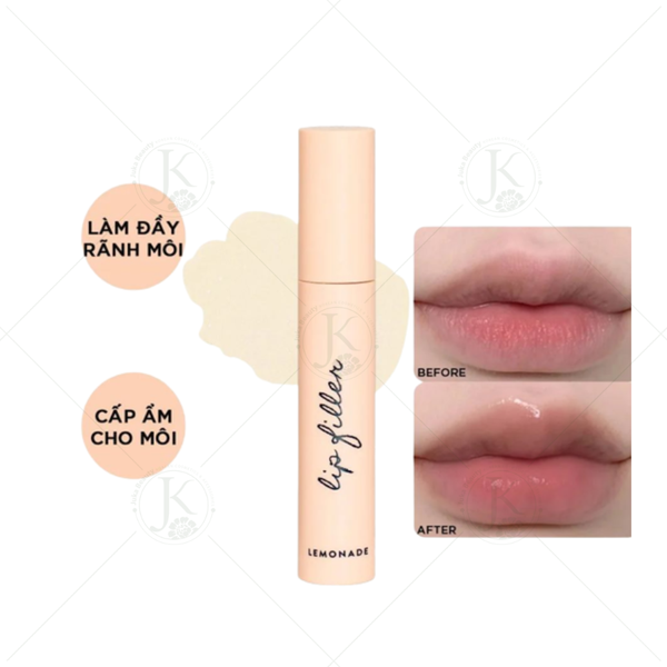  Son Lót Dưỡng ẩm, Làm Đầy Rãnh Môi Lemonade Lip Filler 4.5g 