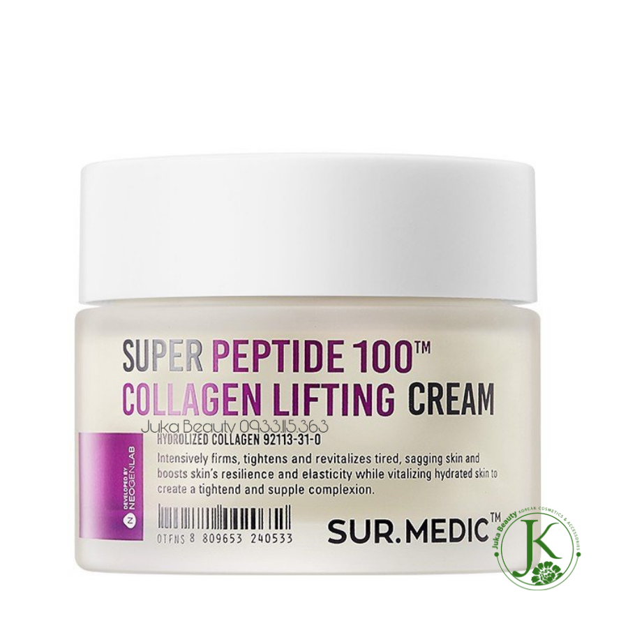  Kem dưỡng chống lão hóa, nâng cơ Sur.medic+ Super Peptide 100tm Collagen Lifting Cream 50ml 