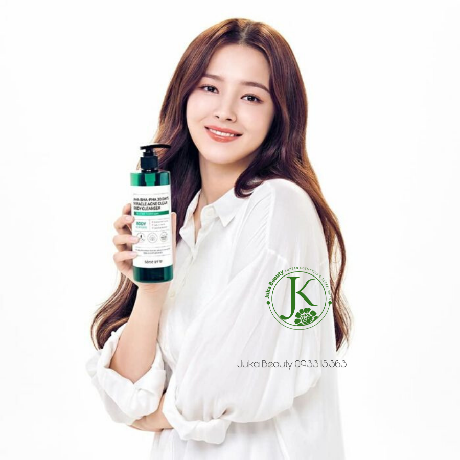  (Mẫu mới) Sữa Tắm Giảm Mụn Lưng Some By Mi AHA BHA PHA 30 Days Miracle Acne Clear Body Cleanser 400ml 