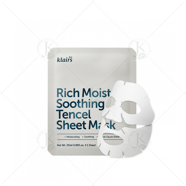  Mặt nạ cấp ẩm, giảm kích ứng da Klairs Rich Moist Soothing Tencel Sheet Mask 25ml 