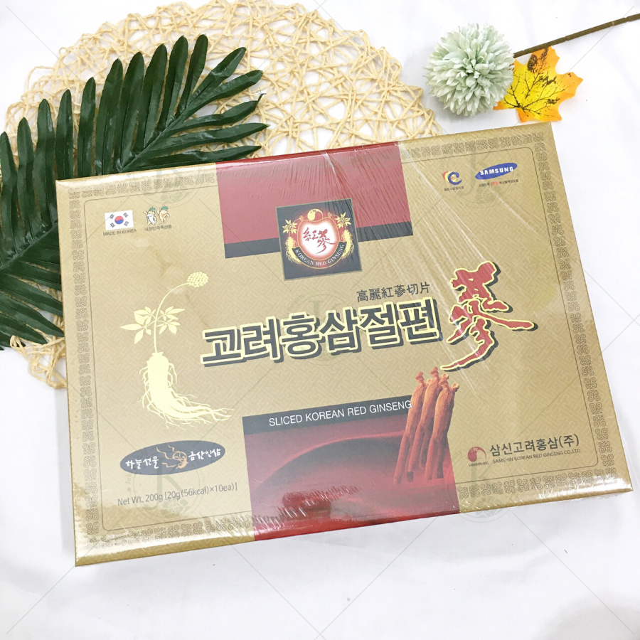  Hồng Sâm Lát Samshin Sliced Korean Red Ginseng (20gx10) 